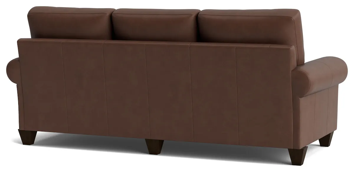 Bassett Furniture C200-72SFL True Custom Leather Large Sock Arm Sofa Bassett Furniture C200-72SFL True Custom Leather Large Sock Arm Sofa