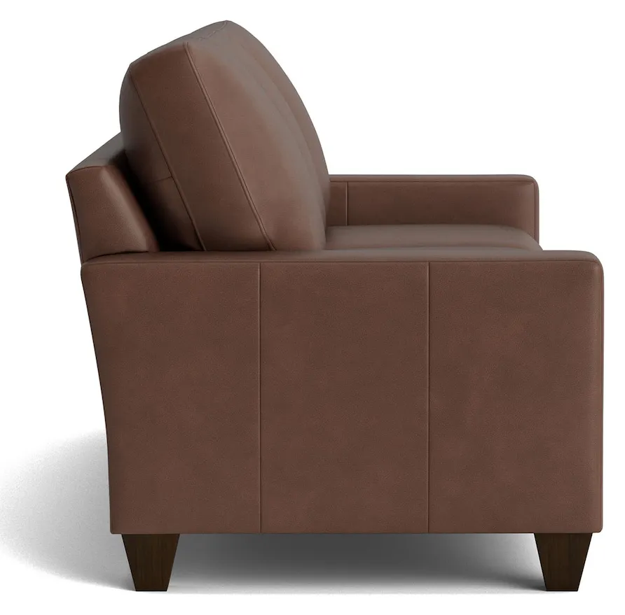 Bassett Furniture C600-72SFL True Custom Leather Large Track Arm Sofa Bassett Furniture C600-72SFL True Custom Leather Large Track Arm Sofa