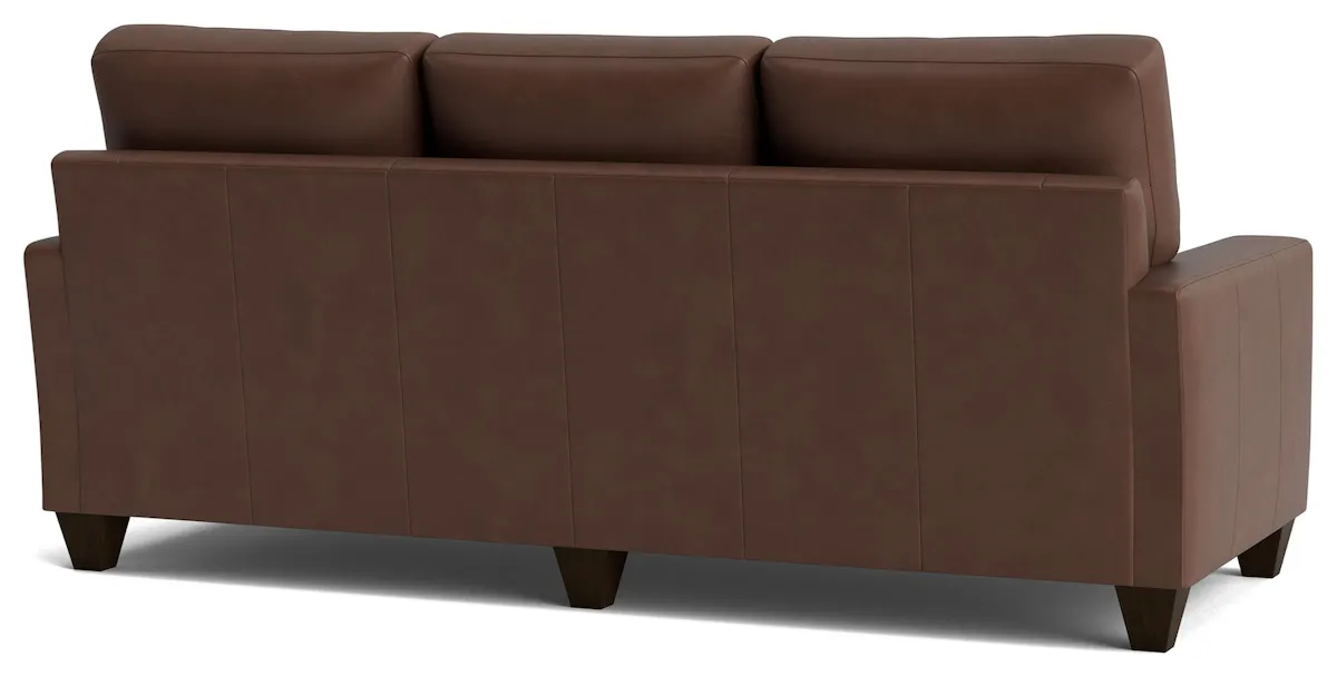 Bassett Furniture C600-72SFL True Custom Leather Large Track Arm Sofa Bassett Furniture C600-72SFL True Custom Leather Large Track Arm Sofa