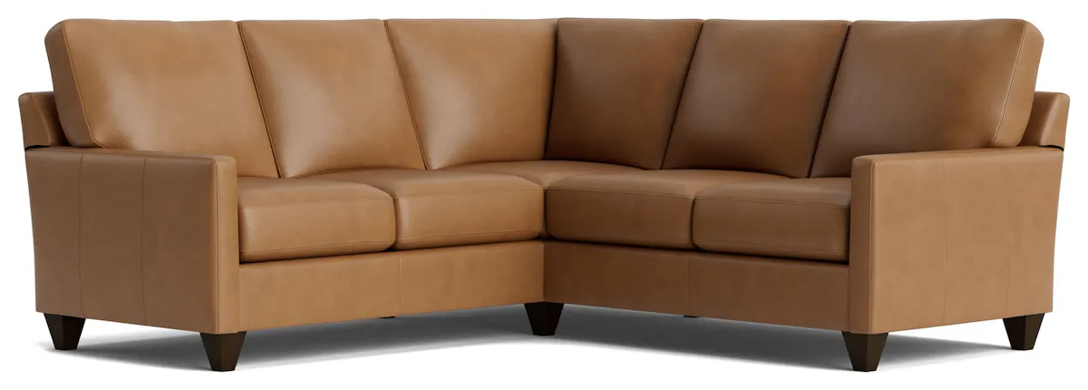 Bassett Furniture C500-L4161SFL True Custom Leather Track Arm L-Shaped Sectional Bassett Furniture C500-L4161SFL True Custom Leather Track Arm L-Shaped Sectional