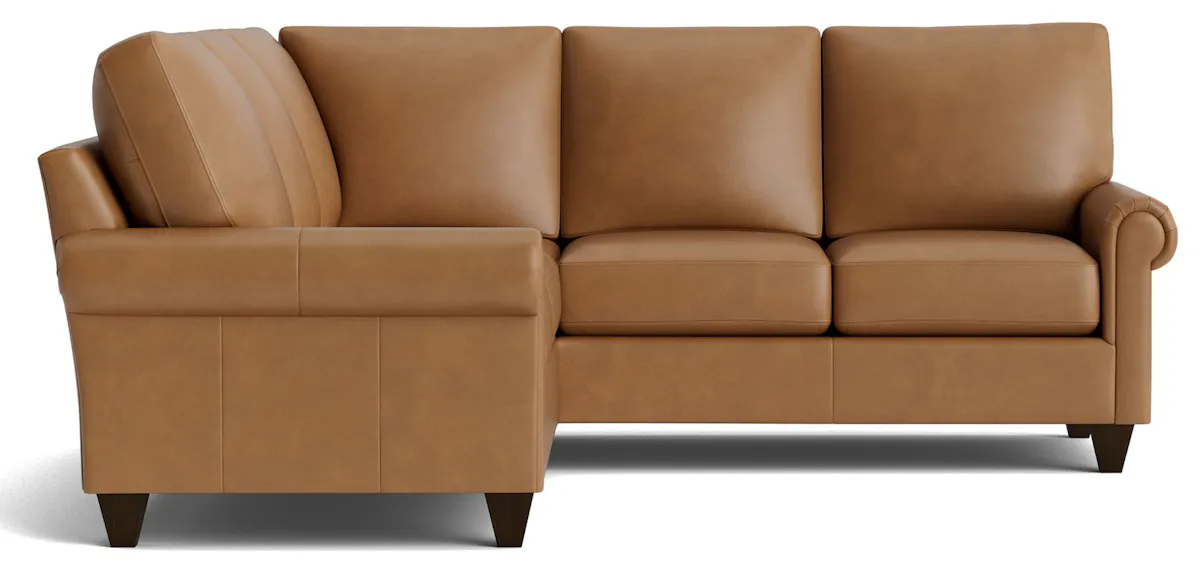 Bassett Furniture C300-L4161SFL True Custom Leather Panel Arm L-Shaped Sectional Bassett Furniture C300-L4161SFL True Custom Leather Panel Arm L-Shaped Sectional