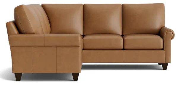 Bassett Furniture C300-L4161SFL True Custom Leather Panel Arm L-Shaped Sectional Bassett Furniture C300-L4161SFL True Custom Leather Panel Arm L-Shaped Sectional