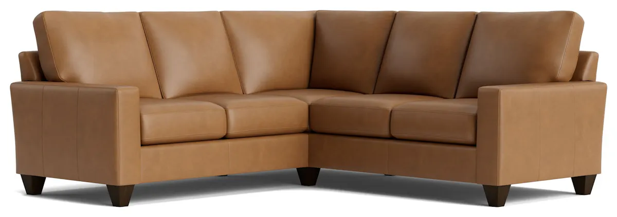 Bassett Furniture C600-L4161SFL True Custom Leather Track Arm L-Shaped Sectional Bassett Furniture C600-L4161SFL True Custom Leather Track Arm L-Shaped Sectional