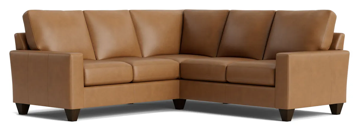Bassett Furniture C600-L4161SFL True Custom Leather Track Arm L-Shaped Sectional Bassett Furniture C600-L4161SFL True Custom Leather Track Arm L-Shaped Sectional