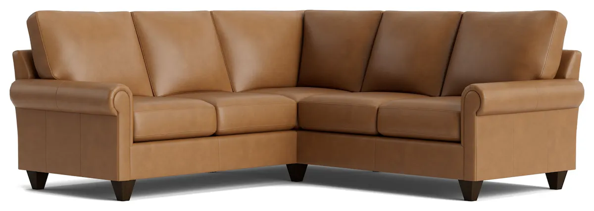 Bassett Furniture C300-L4161SFL True Custom Leather Panel Arm L-Shaped Sectional Bassett Furniture C300-L4161SFL True Custom Leather Panel Arm L-Shaped Sectional