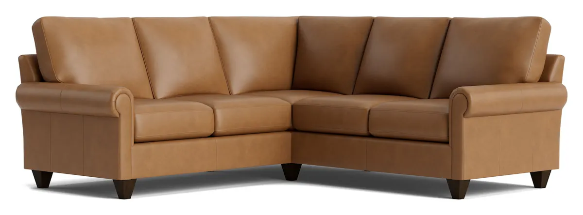 Bassett Furniture C300-L4161SFL True Custom Leather Panel Arm L-Shaped Sectional Bassett Furniture C300-L4161SFL True Custom Leather Panel Arm L-Shaped Sectional