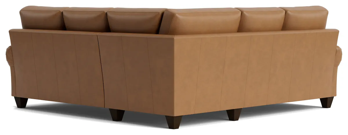 Bassett Furniture C400-L4166SFL True Custom Leather Large Panel Arm L-Shaped Sectional Bassett Furniture C400-L4166SFL True Custom Leather Large Panel Arm L-Shaped Sectional