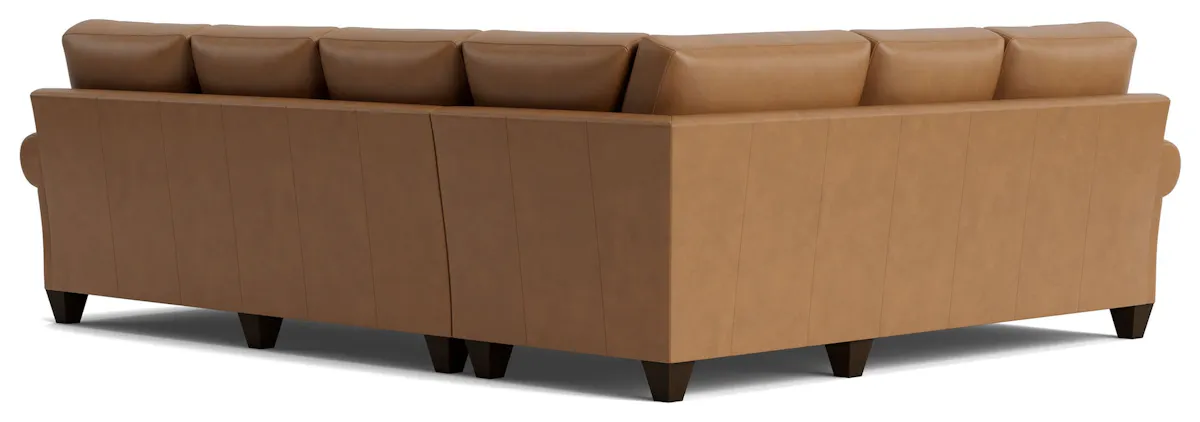 Bassett Furniture C300-L6661SFL True Custom Leather Panel Arm L-Shaped Sectional Bassett Furniture C300-L6661SFL True Custom Leather Panel Arm L-Shaped Sectional