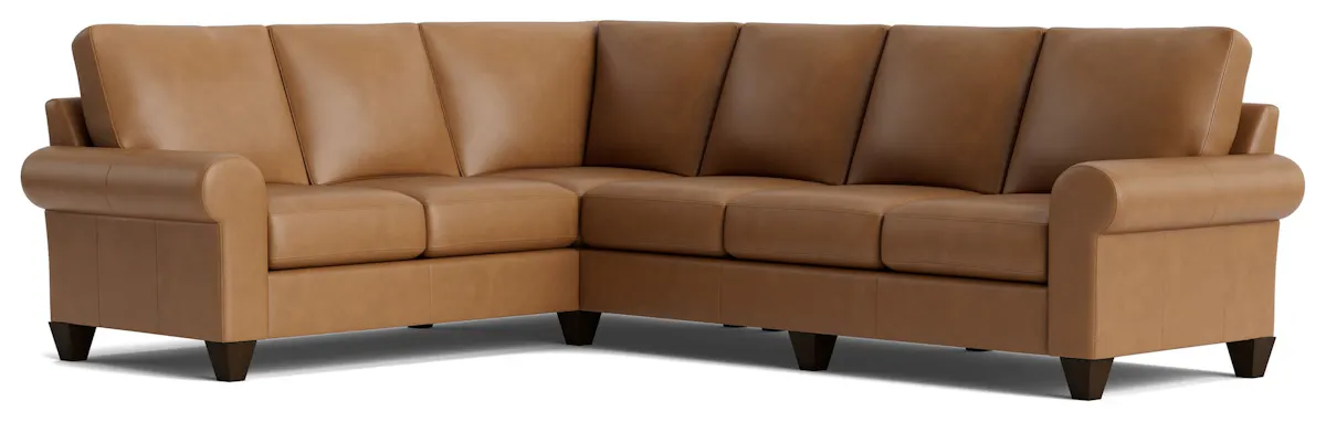 Bassett Furniture C200-L6661SFL True Custom Leather Large Sock Arm L-Shaped Sectional Bassett Furniture C200-L6661SFL True Custom Leather Large Sock Arm L-Shaped Sectional