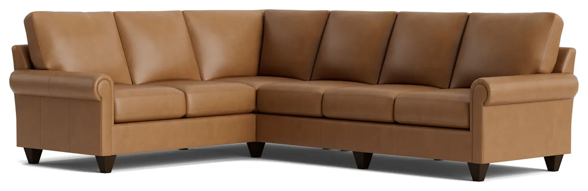 Bassett Furniture C300-L6661SFL True Custom Leather Panel Arm L-Shaped Sectional Bassett Furniture C300-L6661SFL True Custom Leather Panel Arm L-Shaped Sectional