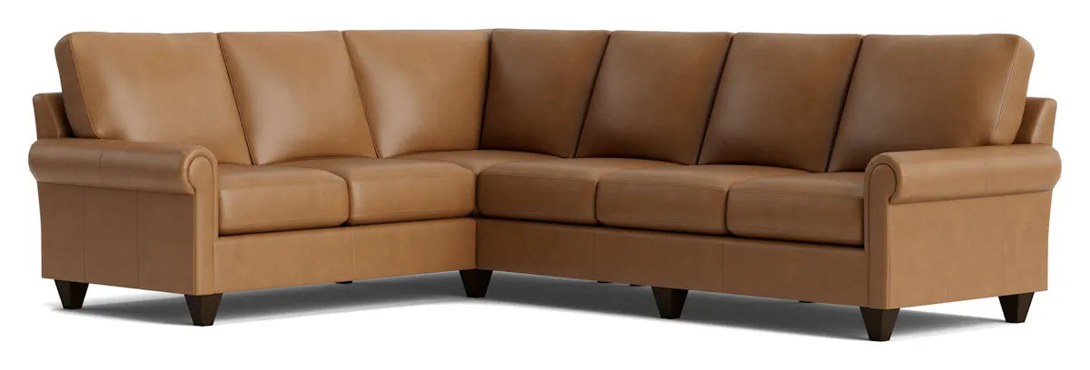 Bassett Furniture C300-L6661SFL True Custom Leather Panel Arm L-Shaped Sectional Bassett Furniture C300-L6661SFL True Custom Leather Panel Arm L-Shaped Sectional