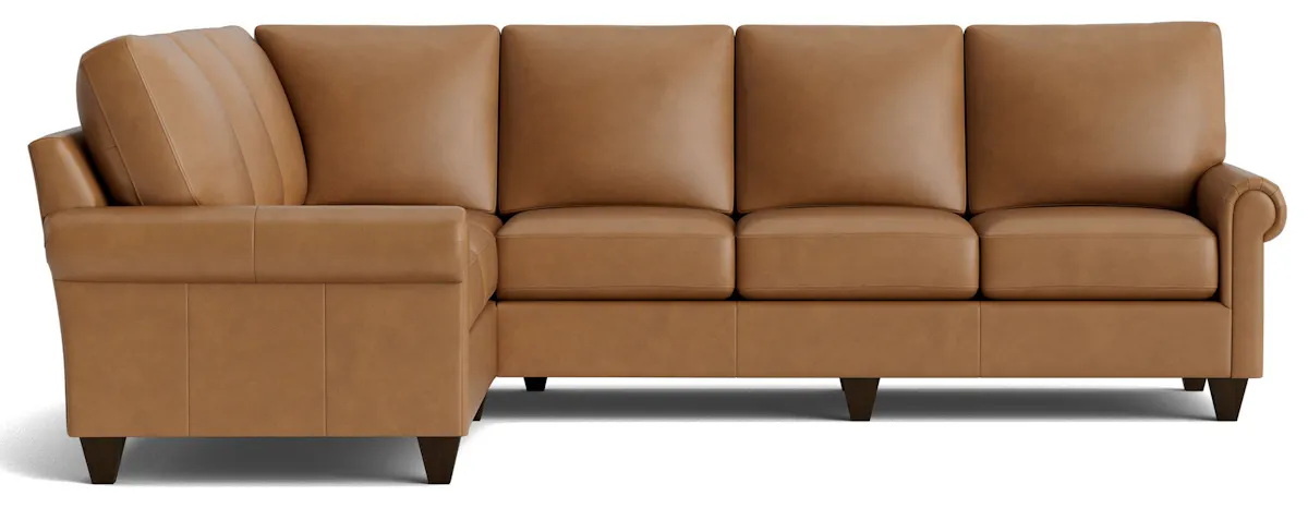 Bassett Furniture C300-L6661SFL True Custom Leather Panel Arm L-Shaped Sectional Bassett Furniture C300-L6661SFL True Custom Leather Panel Arm L-Shaped Sectional