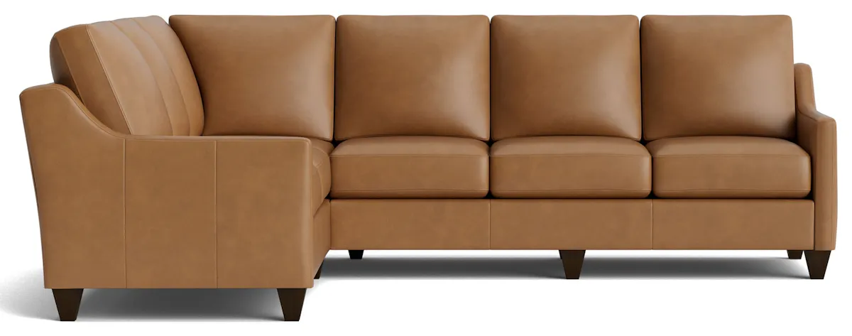 Bassett Furniture C900-L6661SFL True Custom Leather Slope Arm L-Shaped Sectional Bassett Furniture C900-L6661SFL True Custom Leather Slope Arm L-Shaped Sectional