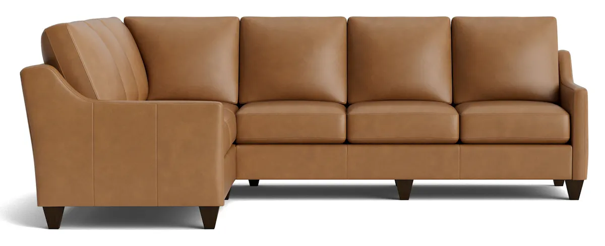 Bassett Furniture C900-L6661SFL True Custom Leather Slope Arm L-Shaped Sectional Bassett Furniture C900-L6661SFL True Custom Leather Slope Arm L-Shaped Sectional