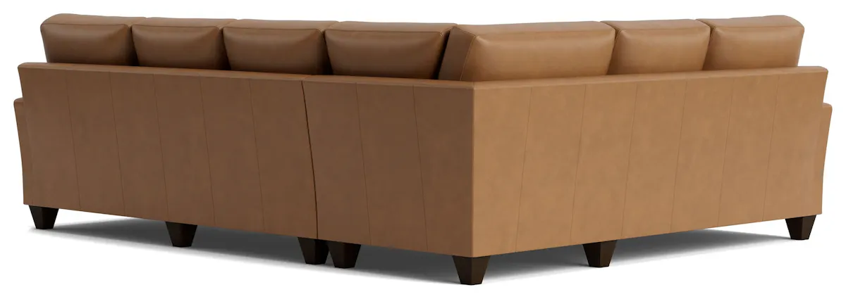 Bassett Furniture C600-L6661SFL Premier True Leather Large Track Arm L-Shaped Sectional Bassett Furniture C600-L6661SFL Premier True Leather Large Track Arm L-Shaped Sectional