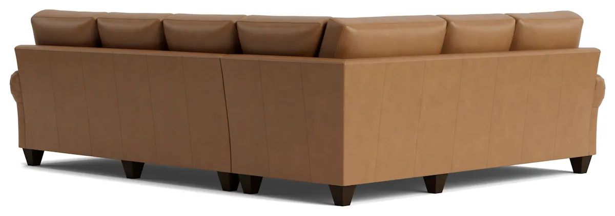 Bassett Furniture C400-L6661SFL True Custom Leather Large Panel Arm L-Shaped Sectional Bassett Furniture C400-L6661SFL True Custom Leather Large Panel Arm L-Shaped Sectional