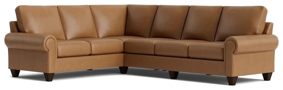 Bassett Furniture C400-L6661SFL True Custom Leather Large Panel Arm L-Shaped Sectional Bassett Furniture C400-L6661SFL True Custom Leather Large Panel Arm L-Shaped Sectional