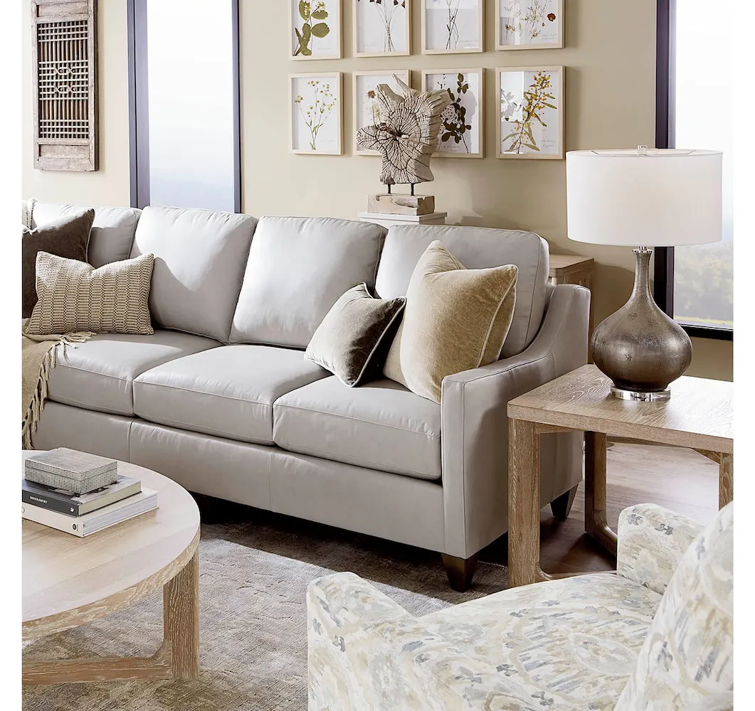 Bassett Furniture C900-L6661SFL True Custom Leather Slope Arm L-Shaped Sectional Bassett Furniture C900-L6661SFL True Custom Leather Slope Arm L-Shaped Sectional