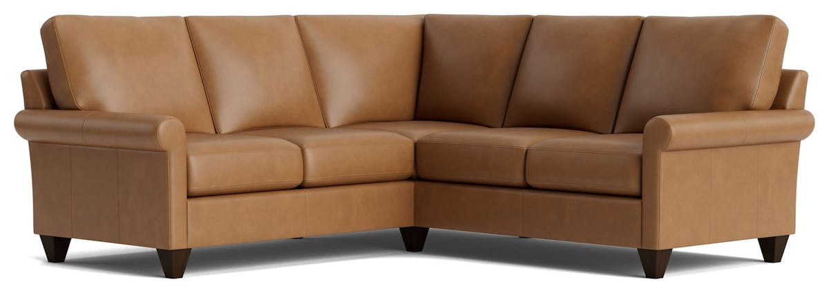 Bassett Furniture C100-L4161SFL True Custom Leather Sock Arm L-Shaped Sectional Bassett Furniture C100-L4161SFL True Custom Leather Sock Arm L-Shaped Sectional