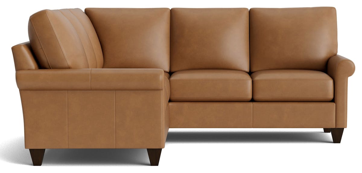 Bassett Furniture C100-L4161SFL True Custom Leather Sock Arm L-Shaped Sectional Bassett Furniture C100-L4161SFL True Custom Leather Sock Arm L-Shaped Sectional