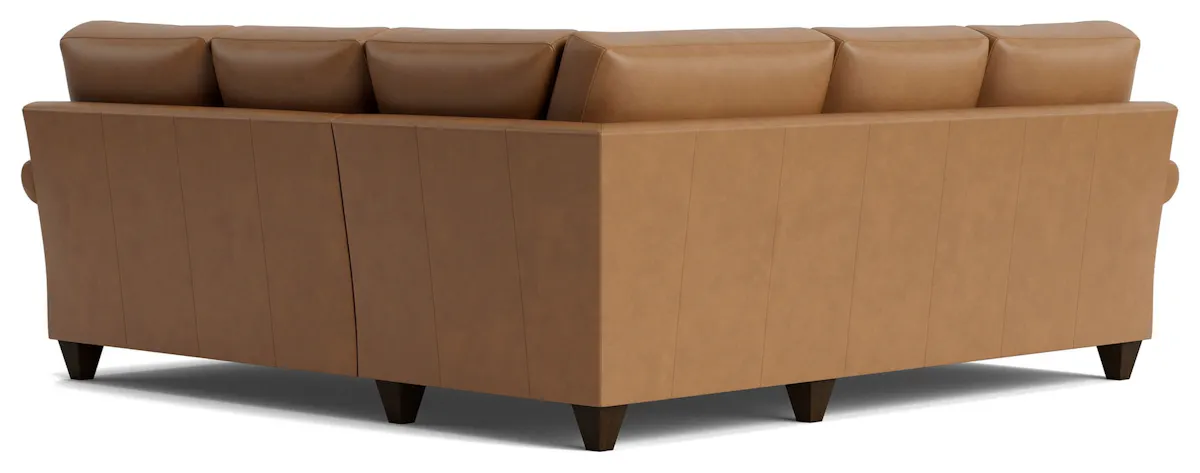 Bassett Furniture C100-L4161SFL True Custom Leather Sock Arm L-Shaped Sectional Bassett Furniture C100-L4161SFL True Custom Leather Sock Arm L-Shaped Sectional