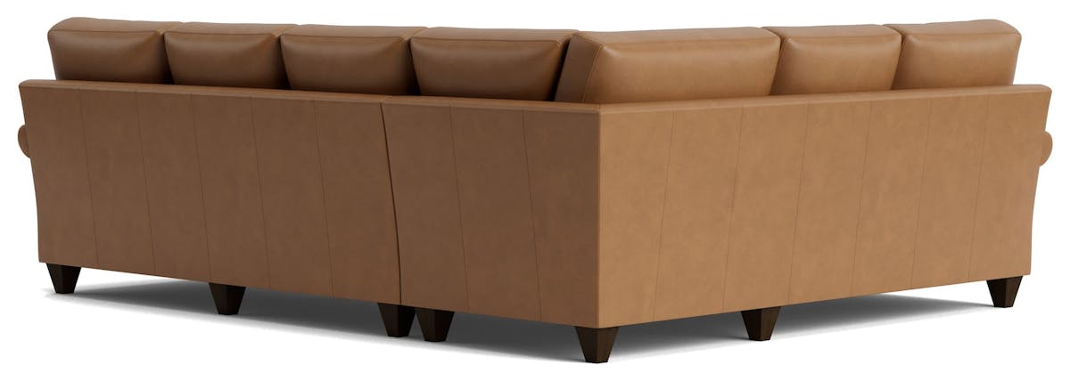 Bassett Furniture C100-L6661SFL True Custom Leather Sock Arm L-Shaped Sectional Bassett Furniture C100-L6661SFL True Custom Leather Sock Arm L-Shaped Sectional
