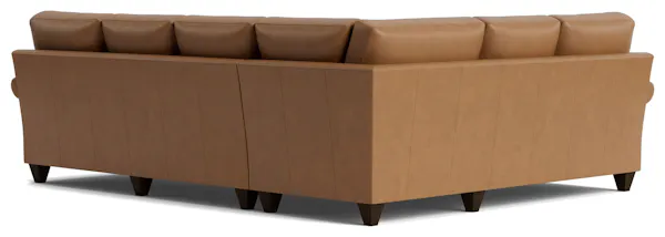 Bassett Furniture C100-L6661SFL True Custom Leather Sock Arm L-Shaped Sectional Bassett Furniture C100-L6661SFL True Custom Leather Sock Arm L-Shaped Sectional
