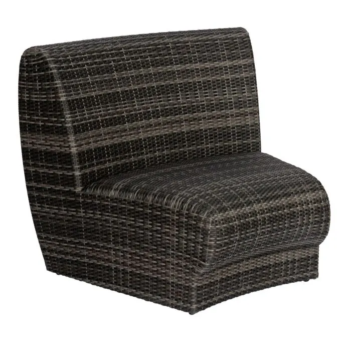 Woodard Furniture S504011 Genie Curved Armless Lounge Chair