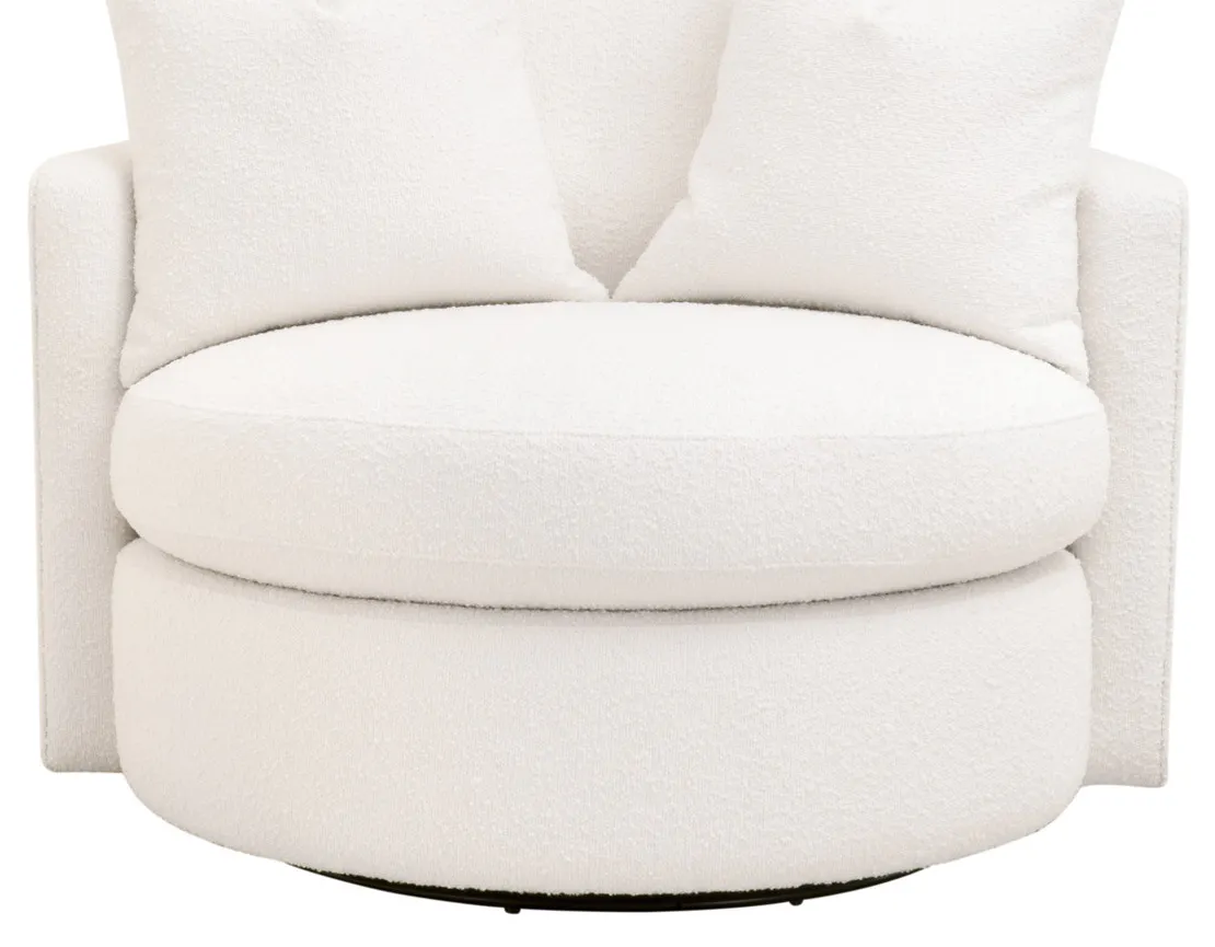 Essentials For Living 6644-P.BOU-SNO Lourne Petite Swivel Sofa Chair Essentials For Living 6644-P.BOU-SNO Lourne Petite Swivel Sofa Chair
