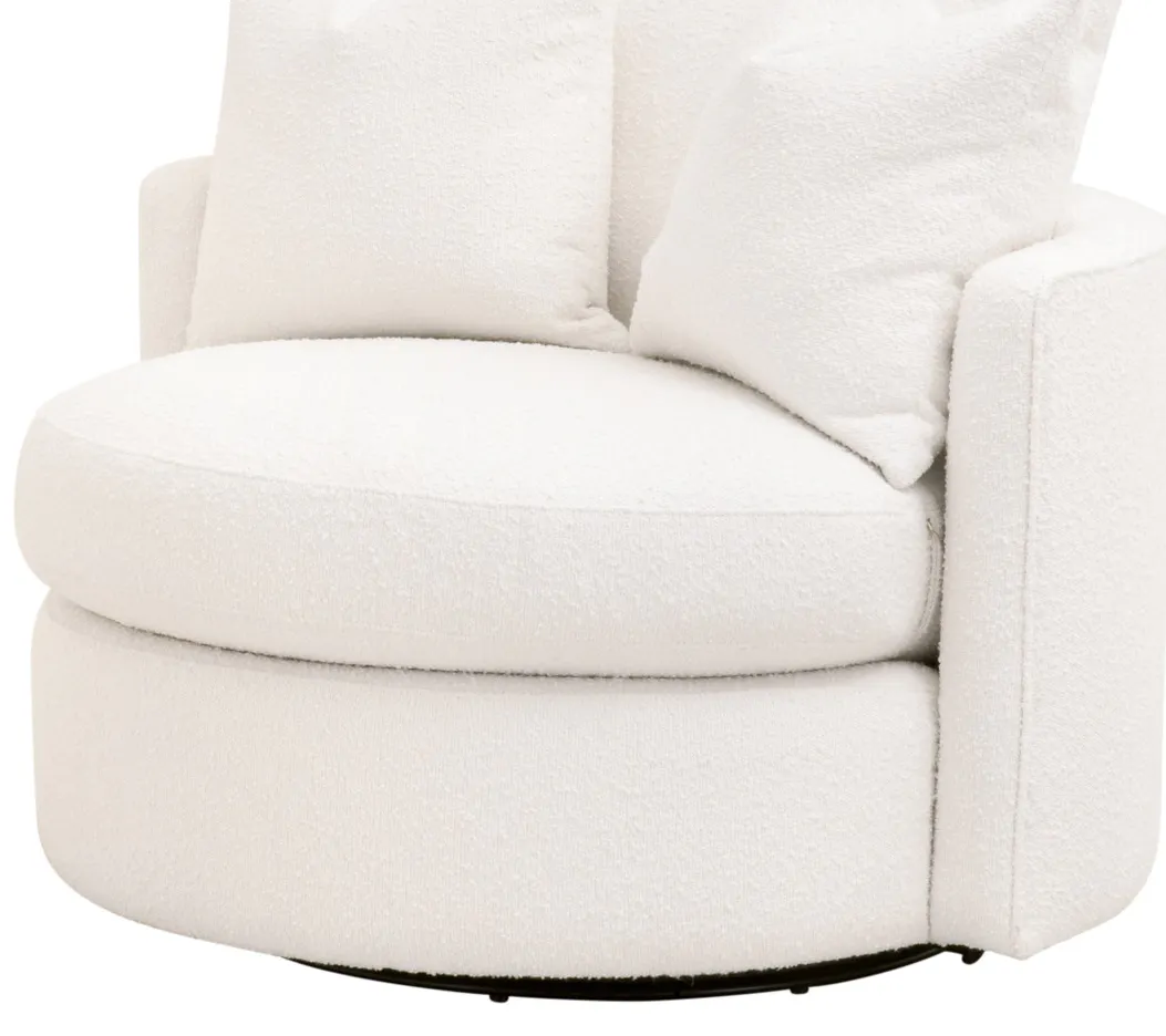 Essentials For Living 6644-P.BOU-SNO Lourne Petite Swivel Sofa Chair Essentials For Living 6644-P.BOU-SNO Lourne Petite Swivel Sofa Chair