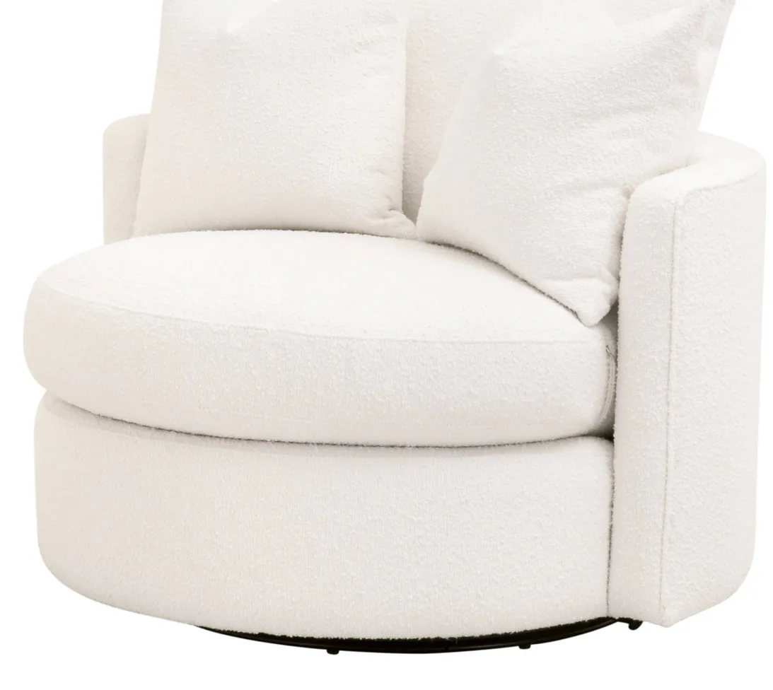 Essentials For Living 6644-P.BOU-SNO Lourne Petite Swivel Sofa Chair Essentials For Living 6644-P.BOU-SNO Lourne Petite Swivel Sofa Chair