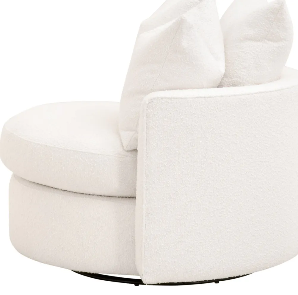 Essentials For Living 6644-P.BOU-SNO Lourne Petite Swivel Sofa Chair Essentials For Living 6644-P.BOU-SNO Lourne Petite Swivel Sofa Chair