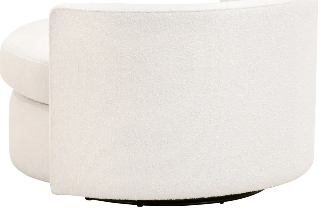 Essentials For Living 6644-P.BOU-SNO Lourne Petite Swivel Sofa Chair Essentials For Living 6644-P.BOU-SNO Lourne Petite Swivel Sofa Chair