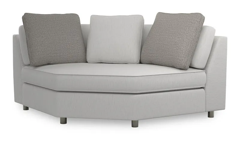Caracole Furniture M090-018-CR1-B I’m Shelf-ish Corner Sofa