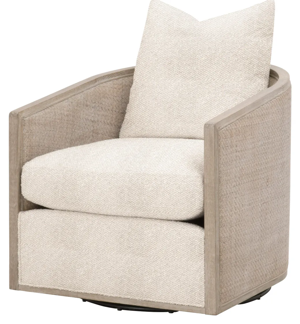 Essentials For Living 6643.LGLIN/NG McGuire Swivel Club Chair Essentials For Living 6643.LGLIN/NG McGuire Swivel Club Chair