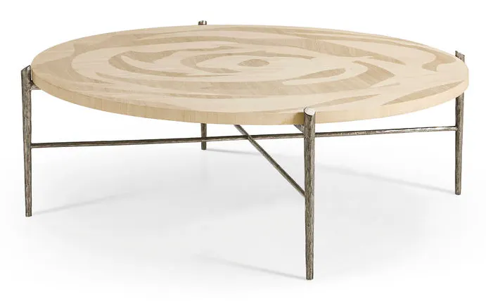 Jonathan Charles 001-3-DL0-NLS Tidepool Round Cocktail Table Jonathan Charles 001-3-DL0-NLS Tidepool Round Cocktail Table