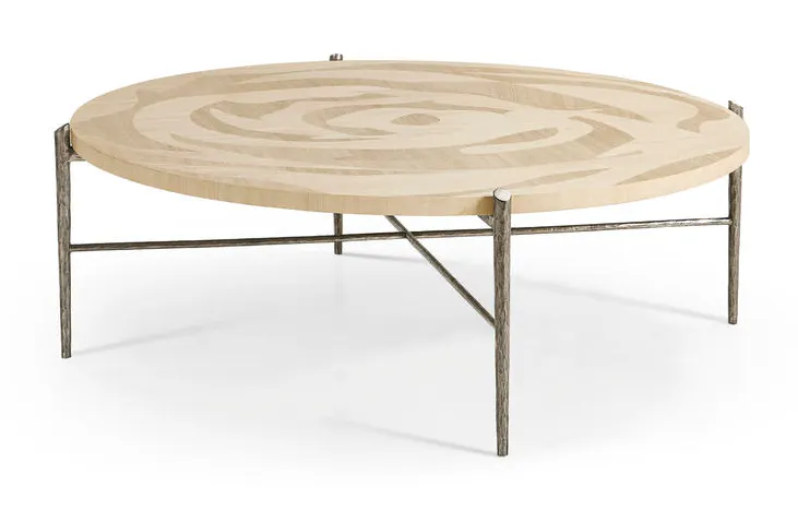 Jonathan Charles 001-3-DL0-NLS Tidepool Round Cocktail Table Jonathan Charles 001-3-DL0-NLS Tidepool Round Cocktail Table
