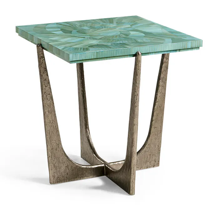 Jonathan Charles 001-3-BN0-BLS Seaglass End Table Jonathan Charles 001-3-BN0-BLS Seaglass End Table