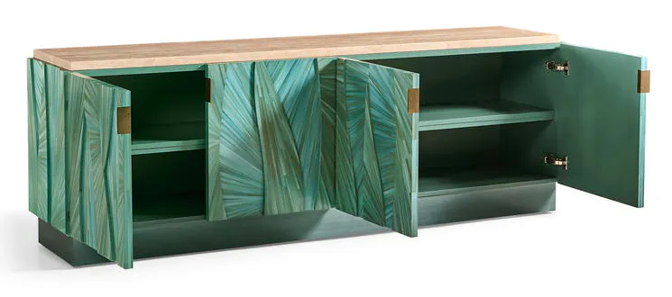Jonathan Charles 001-3-100-BLS Seaglass Entertainment Console Jonathan Charles 001-3-100-BLS Seaglass Entertainment Console