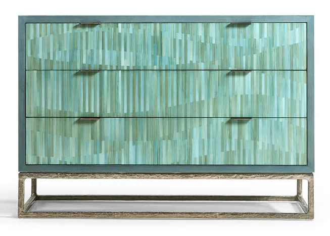 Jonathan Charles 001-3-270-BLS Seaglass Bunching Chest Jonathan Charles 001-3-270-BLS Seaglass Bunching Chest