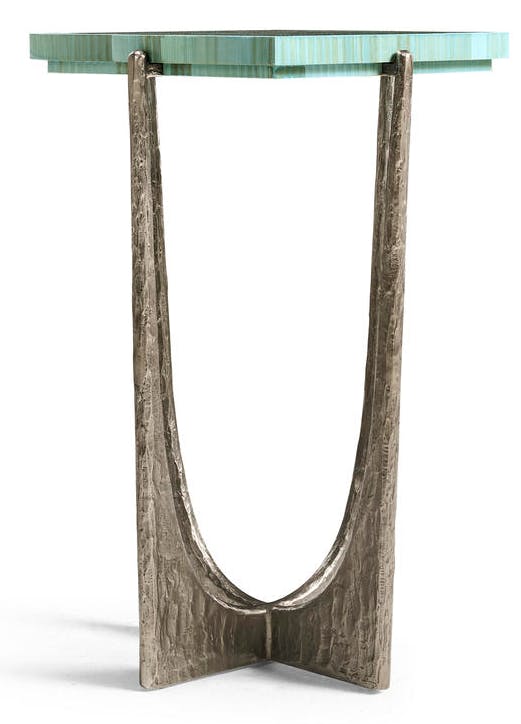 Jonathan Charles 001-3-BQ0-BLS Seaglass Martini Table Jonathan Charles 001-3-BQ0-BLS Seaglass Martini Table