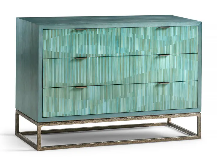 Jonathan Charles 001-3-270-BLS Seaglass Bunching Chest Jonathan Charles 001-3-270-BLS Seaglass Bunching Chest