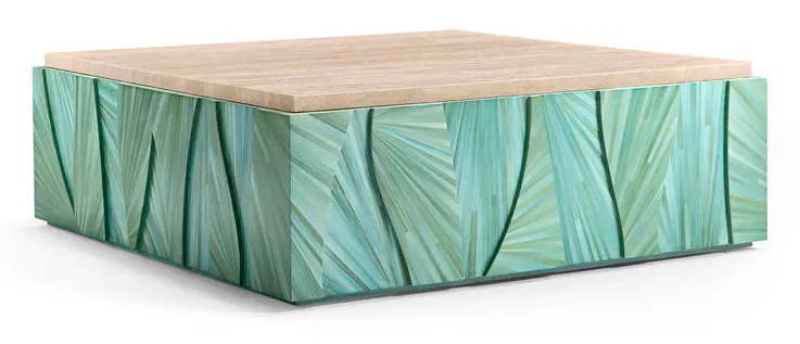 Jonathan Charles 001-3-BL0-BLS Seaglass Coffee Table Jonathan Charles 001-3-BL0-BLS Seaglass Coffee Table