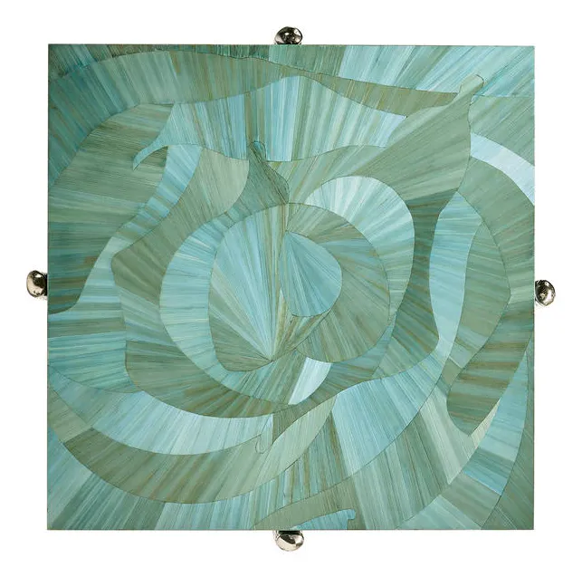 Jonathan Charles 001-3-BQ0-BLS Seaglass Martini Table Jonathan Charles 001-3-BQ0-BLS Seaglass Martini Table