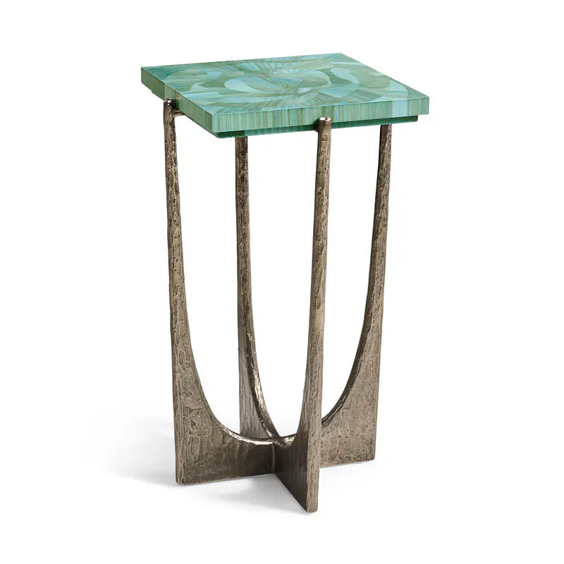 Jonathan Charles 001-3-BQ0-BLS Seaglass Martini Table