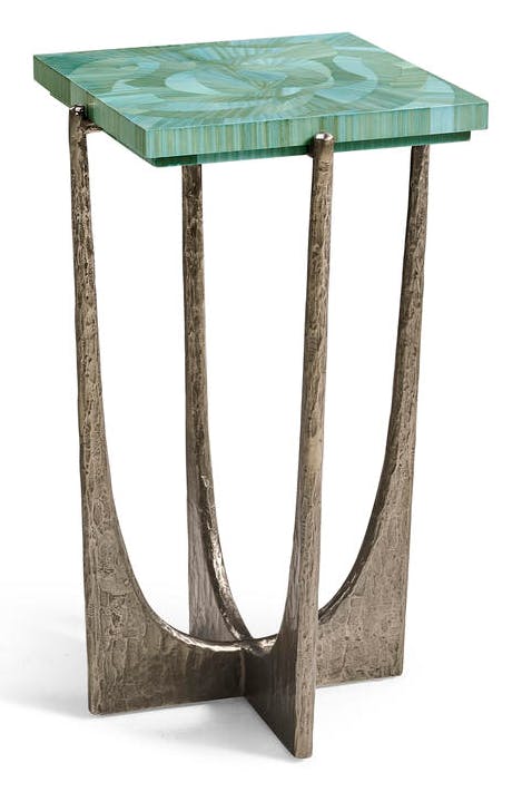 Jonathan Charles 001-3-BQ0-BLS Seaglass Martini Table Jonathan Charles 001-3-BQ0-BLS Seaglass Martini Table