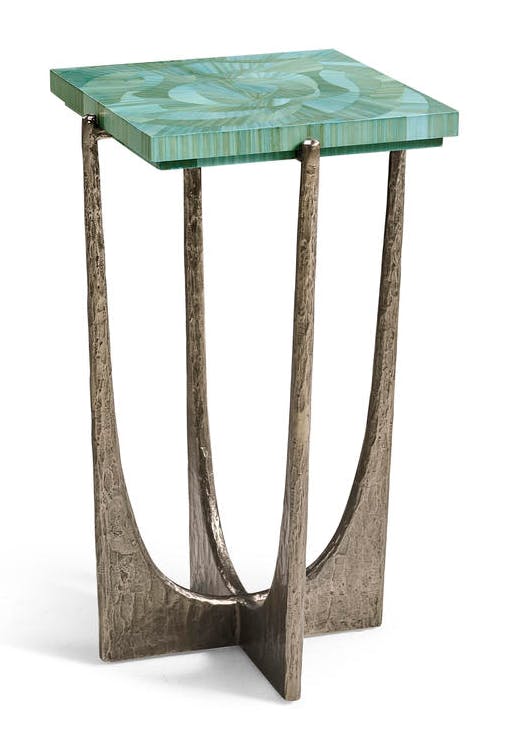 Jonathan Charles 001-3-BQ0-BLS Seaglass Martini Table Jonathan Charles 001-3-BQ0-BLS Seaglass Martini Table