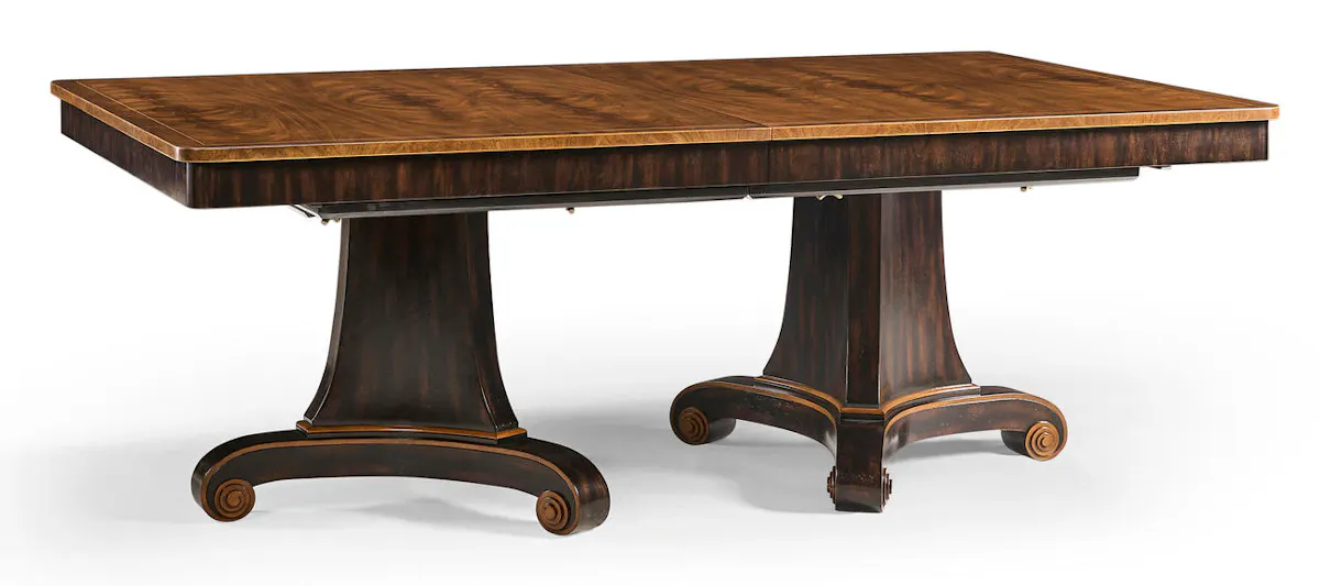 Jonathan Charles 007-2-A60-ABG Rosette Dining Table Jonathan Charles 007-2-A60-ABG Rosette Dining Table