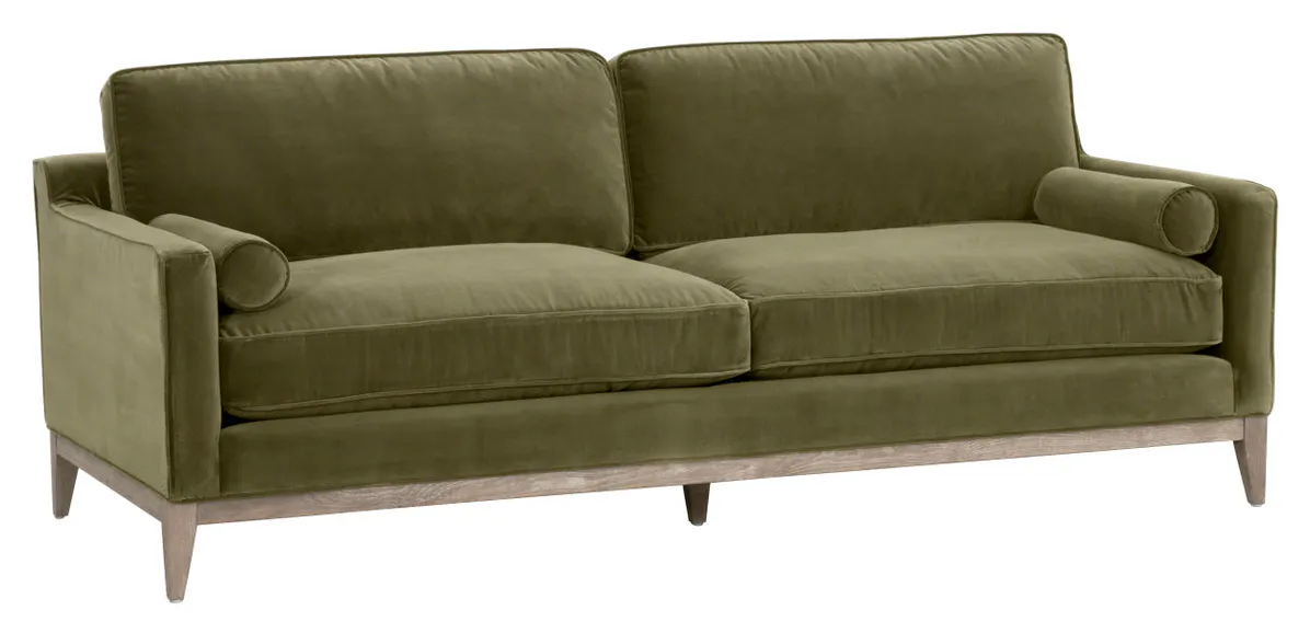 Essentials For Living 6602-3.OLV/NG Parker 86" Post Modern Sofa Essentials For Living 6602-3.OLV/NG Parker 86" Post Modern Sofa