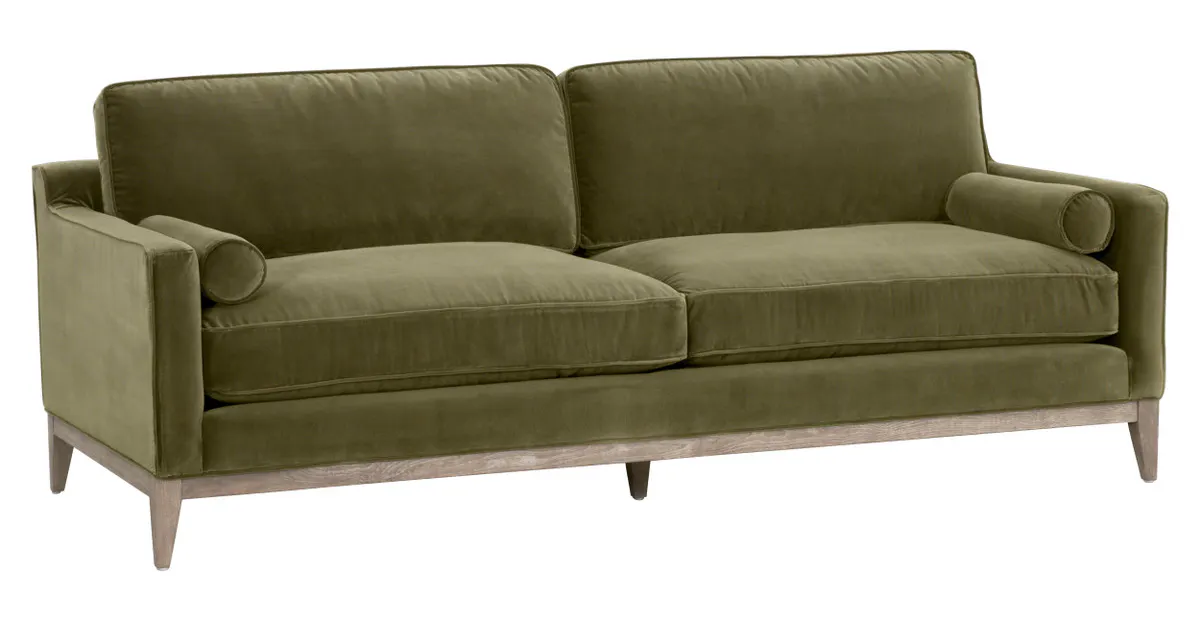 Essentials For Living 6602-3.OLV/NG Parker 86" Post Modern Sofa Essentials For Living 6602-3.OLV/NG Parker 86" Post Modern Sofa